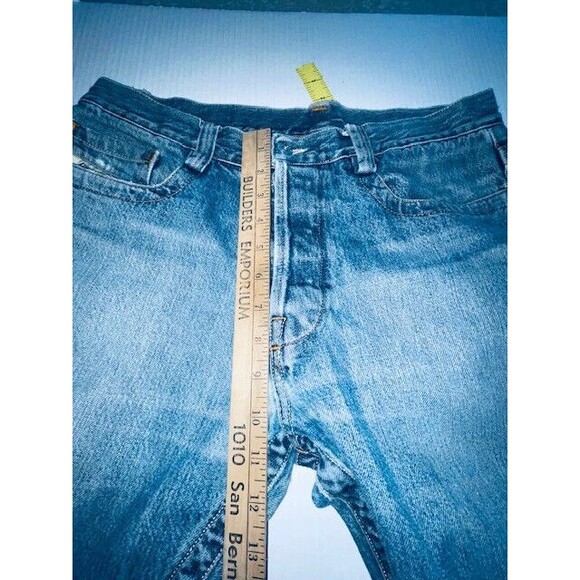 Vintage Y2K Diesel Rivec Straight Leg Distressed Denim Jeans Size 32 Italy 2001 - Picture 7 of 16